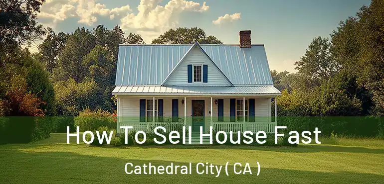  How To Sell House Fast Cathedral City ( CA )