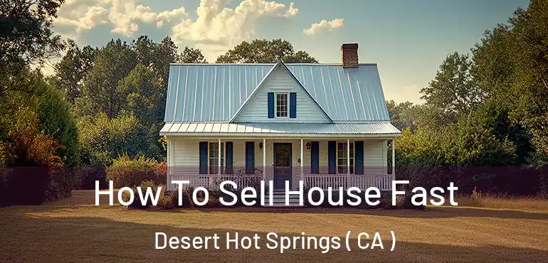  How To Sell House Fast Desert Hot Springs ( CA )