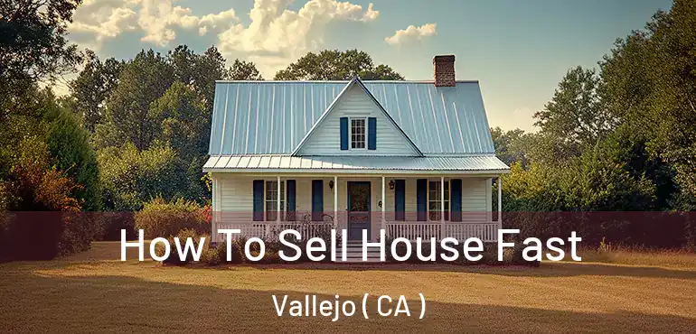  How To Sell House Fast Vallejo ( CA )