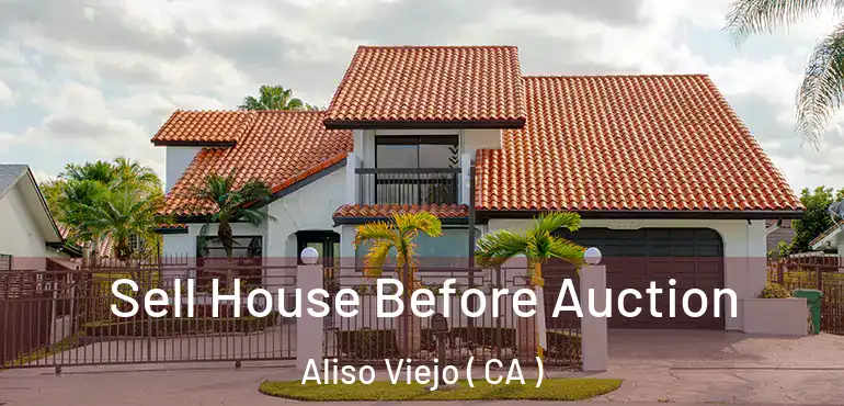 Sell House Before Auction Aliso Viejo ( CA )