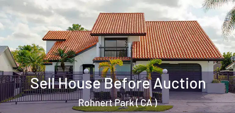 Sell House Before Auction Rohnert Park ( CA )