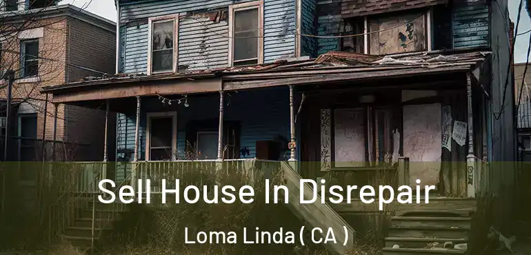 Sell House In Disrepair Loma Linda ( CA )