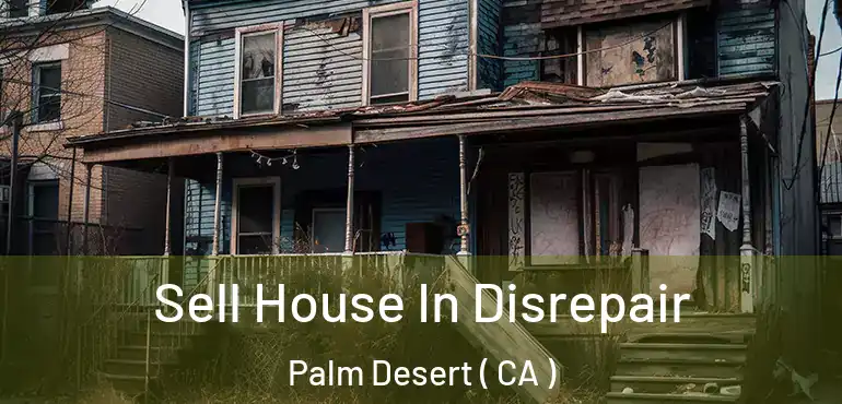  Sell House In Disrepair Palm Desert ( CA )