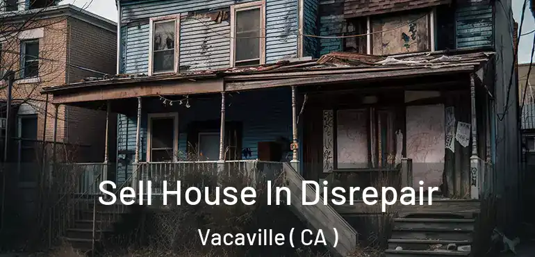 Sell House In Disrepair Vacaville ( CA )
