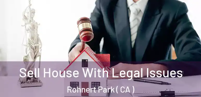Sell House With Legal Issues Rohnert Park ( CA )