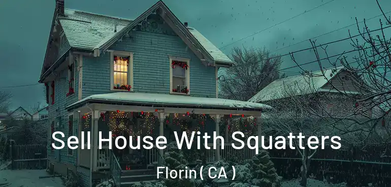  Sell House With Squatters Florin ( CA )