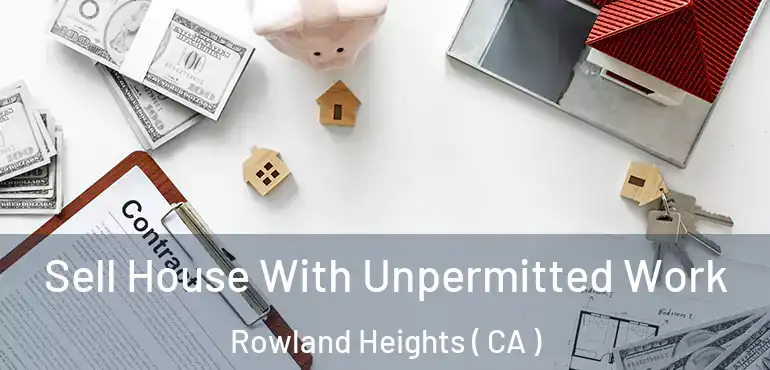  Sell House With Unpermitted Work Rowland Heights ( CA )
