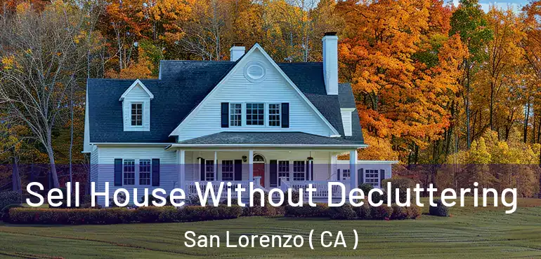 Sell House Without Decluttering San Lorenzo ( CA )