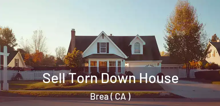  Sell Torn Down House Brea ( CA )