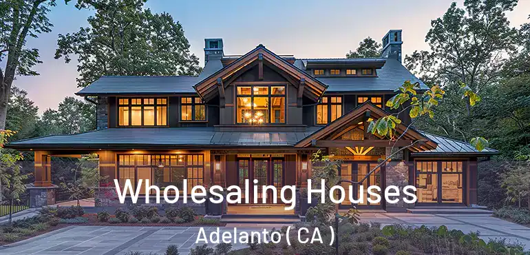 Wholesaling Houses Adelanto ( CA )