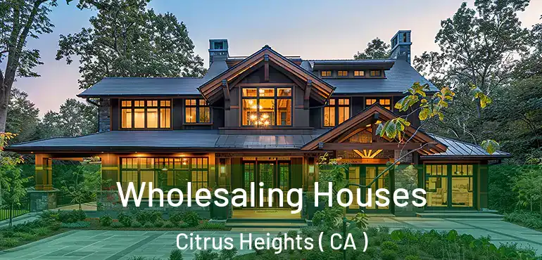  Wholesaling Houses Citrus Heights ( CA )