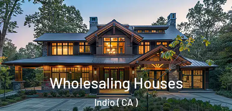 Wholesaling Houses Indio ( CA )