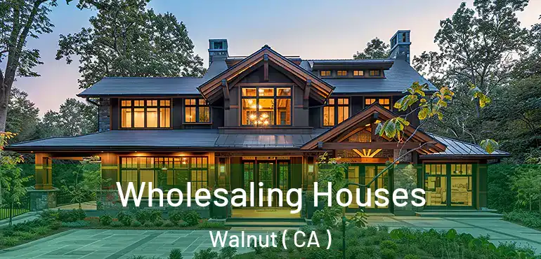  Wholesaling Houses Walnut ( CA )
